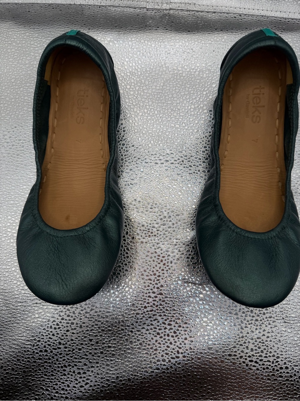 Tieks Leather Ballet Flats in Tahitian Pearl